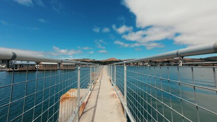 Poster - Walking on pier in bodega bay 