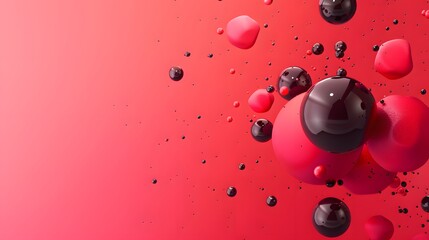 Wall Mural - Abstract Red waves geometric background. Modern background design. gradient color. Fluid shapes composition. Fit for presentation design. website, banners, wallpapers, brochure, posters