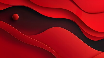 Wall Mural - Abstract Red waves geometric background. Modern background design. gradient color. Fluid shapes composition. Fit for presentation design. website, banners, wallpapers, brochure, posters