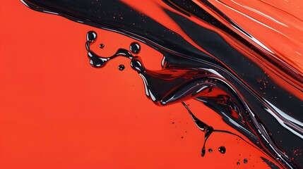 Wall Mural - abstract red waves geometric background. modern background design. gradient color. fluid shapes comp