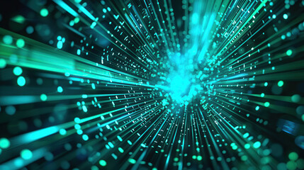 Abstract communication and future technology data flow