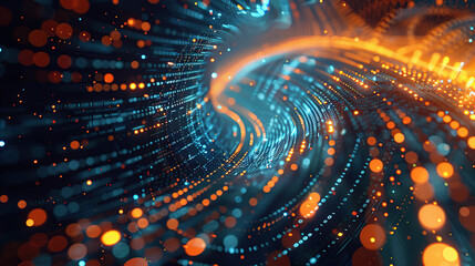 Abstract communication and future technology data flow