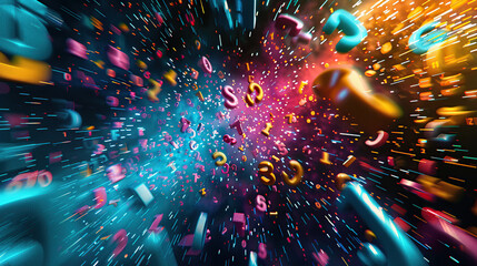 Abstract communication and future technology data flow
