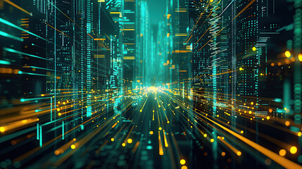 Abstract communication and future technology data flow