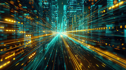 Abstract communication and future technology data flow