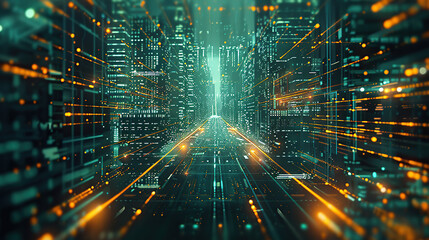 Abstract communication and future technology data flow