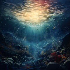 Wall Mural - Underwater world