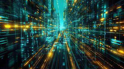 Abstract communication and future technology data flow