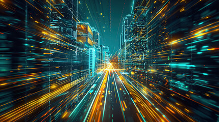 Abstract communication and future technology data flow