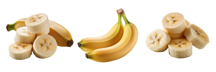 Wall Mural - banana isolated on transparent background