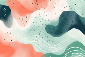 Poster - Abstract colorful fluid pattern