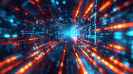 Abstract communication and future technology data flow