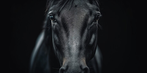 horse, animal, head, portrait, brown, farm, equine, mammal, nature, equestrian, stallion, white, mar