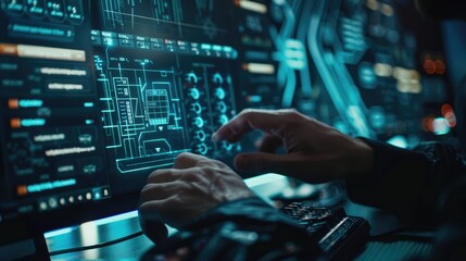 control panel of a computer