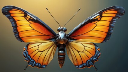 Canvas Print - Mechanical Butterfly.