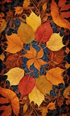 Poster - Autumn Leaves Abstract.