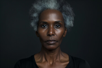 Poster - beautiful 55 year old black lady african american