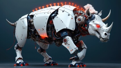 Wall Mural - Robotic Rhino.