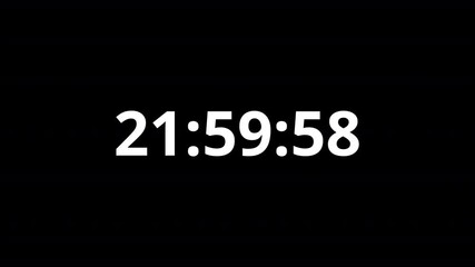 One day countdown timer twenty four hours animation in one minute, Twenty four hours countdown, twenty four hours timer animation in sixty seconds, Countdown
