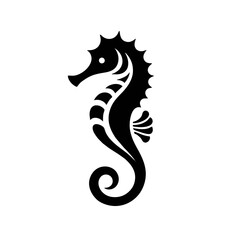 Wall Mural - seahorse logo icon design illustration