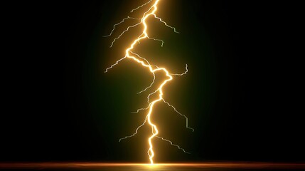 Wall Mural -   A dark room illuminated by lightning bolt