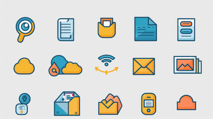 Digital Icon Media Browser Display Application App Background