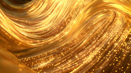 Wall Mural - Golden glitter, gold abstract line background bg texture