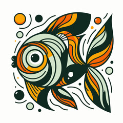 illustration of a goldfish