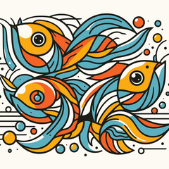 Wall Mural - fish