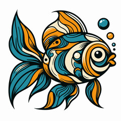 illustration of a goldfish