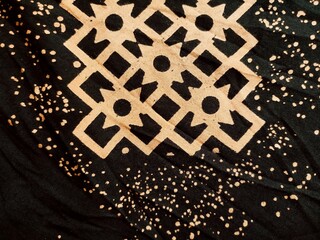 texture, pattern and background of fabric with a geometric box pattern