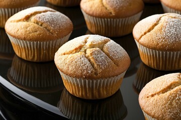 freshly baked sweet honey muffins