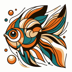 illustration of a goldfish