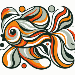 illustration of a goldfish