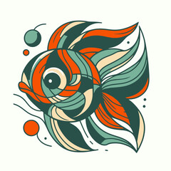 illustration of a goldfish