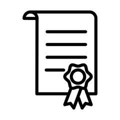 Canvas Print - Certificate icon template