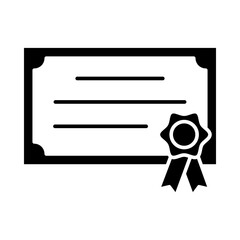 Wall Mural - Certificate icon template