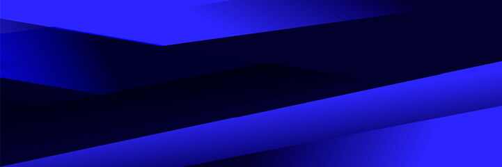 Poster - Abstract Blue fluid gradient Geometric banner design background.