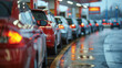 © Alena - Cars waiting their turn to refuel.
