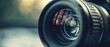 © Andrii Fanta - Closeup of Camera Lens with Copy Space - Photography Equipment and Optics