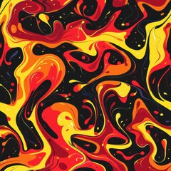 Sticker - Seamless lava pattern pattern