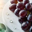 © Siti - a vibrant still life of plump, juicy grapes, close up on a white background