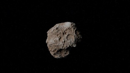 Wall Mural - asteroids in space,3d illustration