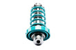 © Masood - A Teal and Silver Automotive Shock Absorber Isolated on a White Background on a Clear PNG or White Background.