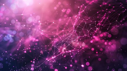 Wall Mural - Abstract Pink Network Background