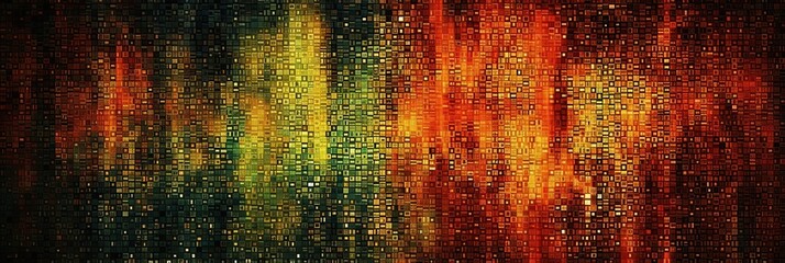 abstract digital background with colorful program code patterns