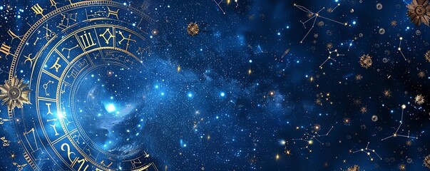 business zodiac insights, starry background,