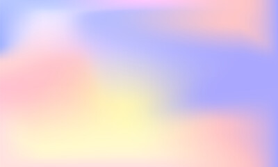 Aufkleber - Color gradient abstract background. Blue, pink and yellow gradation vector texture. Pastel color blur abstract background. Vector illustration