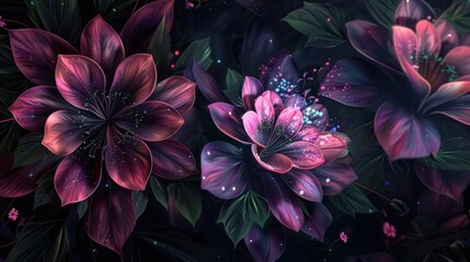 Poster - Magical Blooming Flowers