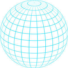 Wall Mural - cyberpunk 3d grid pattern ball, futuristic trendy grid pattern element icon, cyber tech geometric me